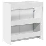 vidaXL Meuble sous lavabo de salle de bain Blanc 78 5 x 37 5 x 81 cm