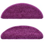 vidaXL Tapis d'escalier 10 Pièces 65x21x4 cm Violet