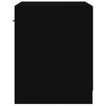 vidaXL Tables de chevet 2 Pièces avec tiroir Noir