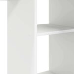 vidaXL Bureau avec étagère Blanc 142 x 102 x 73 cm Bois d'ingénierie