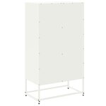 vidaXL Buffet haut blanc 68 5x38 5x123 5 cm acier