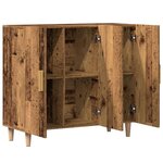 vidaXL Buffet vieux bois 90x34x80 cm bois d'ingénierie