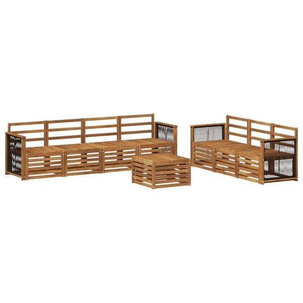 vidaXL Ensembles de canapés 8 pc Bois d'Acacia Massif