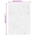 vidaXL Tapis shaggy PAMPLONA poils longs moderne vert 140x200 cm