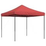 vidaXL Tente de réception pliable escamotable bordeaux 292x292x315 cm