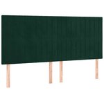 vidaXL Cadre de lit sans matelas vert foncé 160x200 cm velours