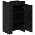 vidaXL Buffet Chêne noir 45 x 35 x 75 cm Bois d'ingénierie