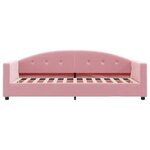 vidaXL Lit de jour avec matelas rose 80x200 cm velours