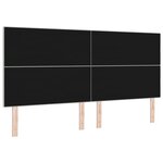 vidaXL Tête de lit avec des lumières à LED Gris clair 100 cm Velours