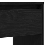 vidaXL Table console chêne noir 89x41x76 5 cm bois d'ingénierie