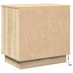 vidaXL Cabinet de chevet avec tiroir Chêne sonoma 50 x 34.5 x 50 cm.