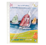 Sachet de 10 pochettes perforées ouverture haut et côté polypro lisse 6/100e A4 EXACOMPTA