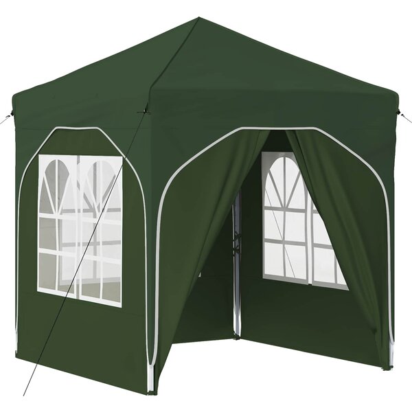 vidaXL Tente de fête pop-up 192 x 192 x 245 cm Vert