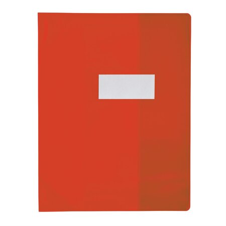 Protège-cahier PVC 150 Strong Line 17x22 cm Marque-page Translucide rouge ELBA