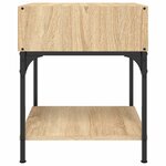 vidaXL Tables de chevet 2 Pièces chêne sonoma 40x41x50 cm bois ingénierie