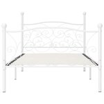 vidaXL Cadre de lit sans matelas avec sommier à lattes métal 90x200 cm