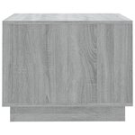 vidaXL Table basse sonoma gris 55x55x43 cm bois d'ingénierie