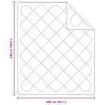 vidaXL Couette avec Oreillers 3 pc Blanc Microfibre et Plumes D'oie