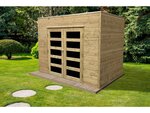 Abri jardin bois "Capri" - 5.94 m² - 2.99 x 1.99 x 2.25 m - 19 mm