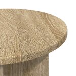 vidaXL Table d'appoint 2 pièces Chêne Sonoma Ø 39 x 38 cm