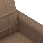 vidaXL Canapé à 2 places Marron 140 cm Tissu