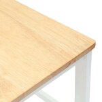 vidaXL Chaises de salle à manger 2 Pièces Blanc 40 x 47 5 x 99 5 cm