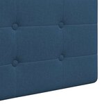 vidaXL Tête de lit suspendue Bleu Tissu