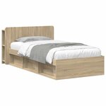 vidaXL Cadre de lit avec rangement Chêne Sonoma 80 x 200 cm