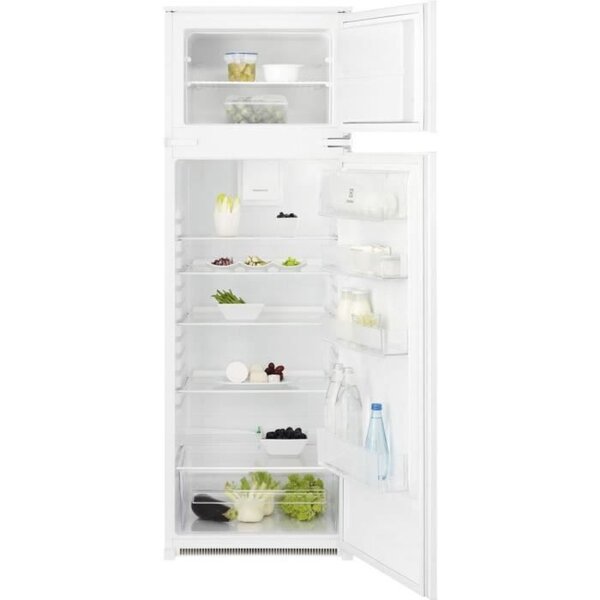 Electrolux ktb2de16s - réfrigérateur congélateur haut encastrable - 259l (209l+50l) - froid brassé - l55 x h164cm - blanc