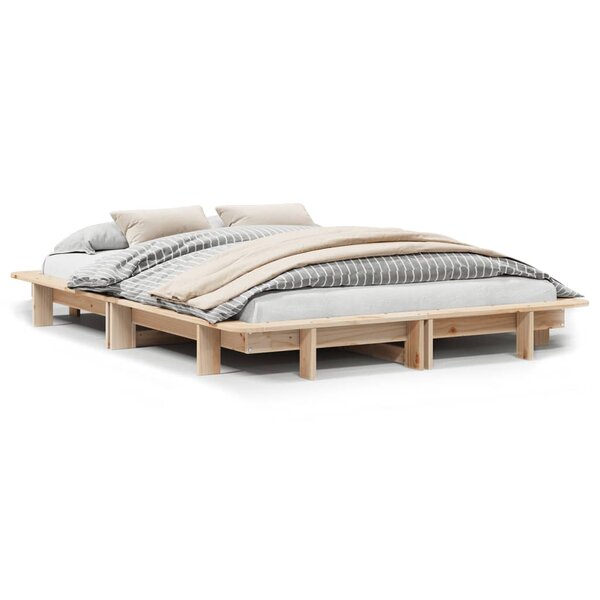 vidaXL Cadre de lit sans matelas 120x200 cm bois de pin massif