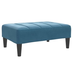 vidaXL Repose-pied bleu 77x55x31 cm velours