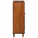 vidaXL Haut Armoire Noyer 60 x 33 5 x 100 cm Bois de mangue massif