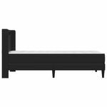 vidaXL Cadre de lit avec matelas 90 x 190 cm Noir