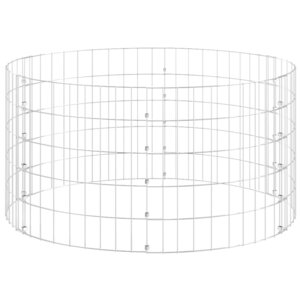 vidaXL Composteur de jardin Ø100x50 cm Acier galvanisé