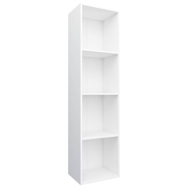 vidaXL Bibliothèque/Meuble TV Blanc 36x30x143 cm Bois d'ingénierie