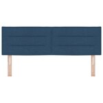 Tête de lit vidaXL Design Lignes Bleu 160 cm Tissu