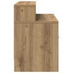 vidaXL Tables de chevet avec tiroir 2 Pièces chêne artisanal 51x31x47 cm