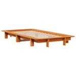 vidaXL Cadre de lit sans matelas cire marron 75x190 cm bois pin massif