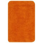 vidaXL Tapis de salle de bain 2 Pièces Tissu Orange