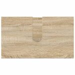 vidaXL Ensemble de mobilier de salle de bain 4 Pièces Chêne sonoma