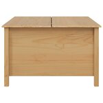 vidaXL Table basse avec tiroir HILL Marron miel 79 5 x 79 5 x 49 cm