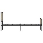 vidaXL Cadre de lit en métal sans matelas chêne sonoma 100x200 cm