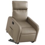 vidaXL Fauteuil inclinable Cappuccino Similicuir