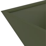 vidaXL Porte-plante en métal Vert olive Métal 40 x 40 x 15 cm