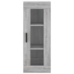 vidaXL Armoire murale sonoma gris 34 5x34x90 cm