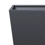 vidaXL Jardinière anthracite 40x40x40 cm acier