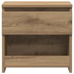 vidaXL Tables de chevet 2 Pièces chêne artisanal 40x30x39 cm