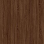 vidaXL Table basse Chêne marron 80x50x35 cm Bois d'ingénierie