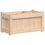vidaXL Jardinières 2 Pièces bois de pin massif