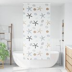 vidaXL Store enrouleur de douche avec cassette largeur du tissu 106 cm